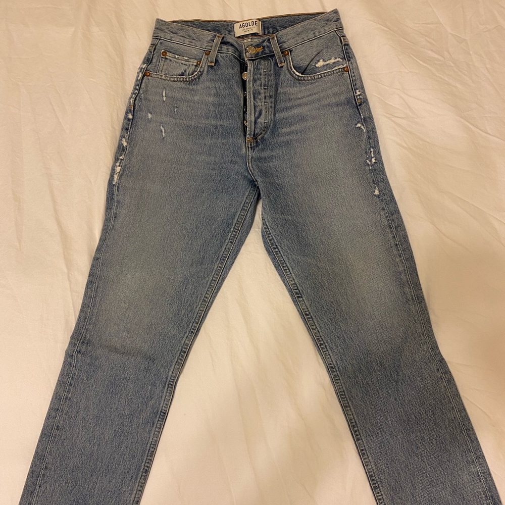 Agolde Riley High Rise Straight Jean